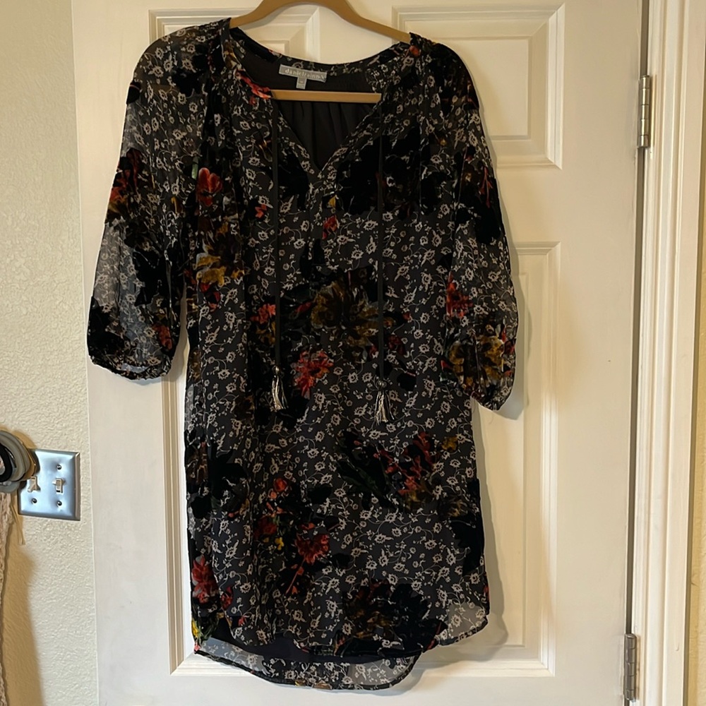 Anthropologie velvet burnout dress by Daniel rainn